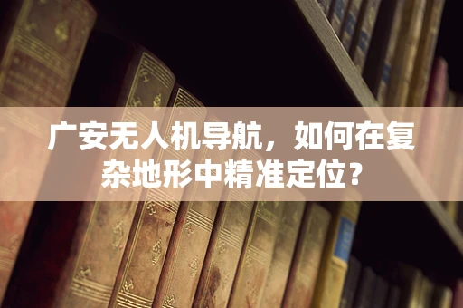 广安无人机导航，如何在复杂地形中精准定位？