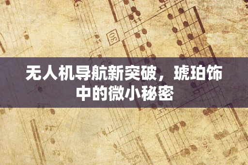 无人机导航新突破，琥珀饰中的微小秘密