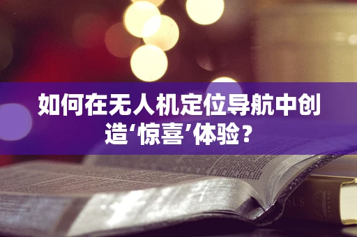 如何在无人机定位导航中创造‘惊喜’体验？