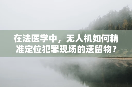 在法医学中，无人机如何精准定位犯罪现场的遗留物？