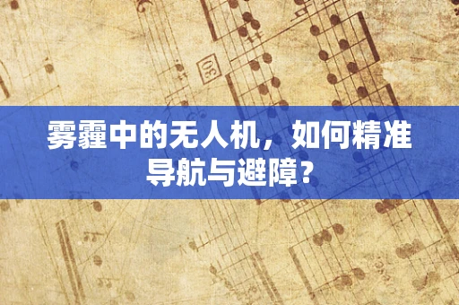 雾霾中的无人机，如何精准导航与避障？