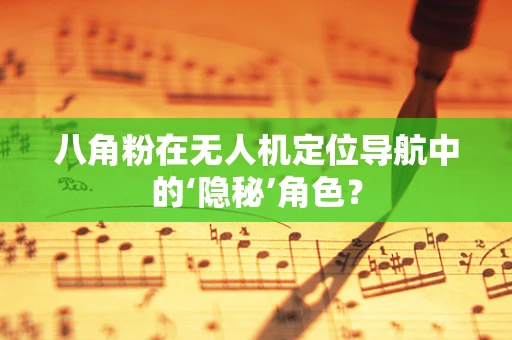 八角粉在无人机定位导航中的‘隐秘’角色？