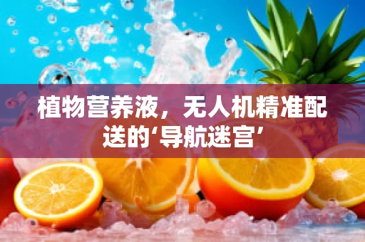 植物营养液，无人机精准配送的‘导航迷宫’