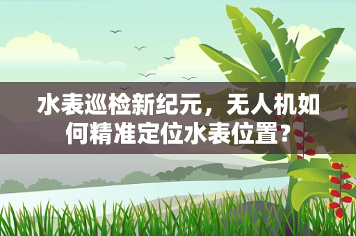 水表巡检新纪元，无人机如何精准定位水表位置？