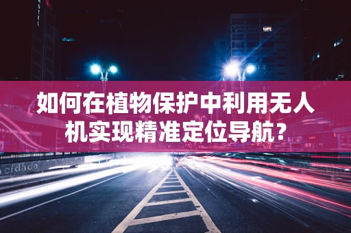 如何在植物保护中利用无人机实现精准定位导航？