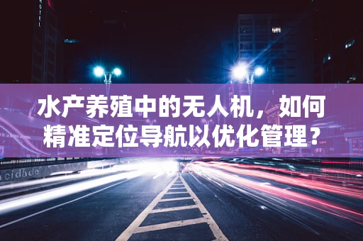 水产养殖中的无人机，如何精准定位导航以优化管理？