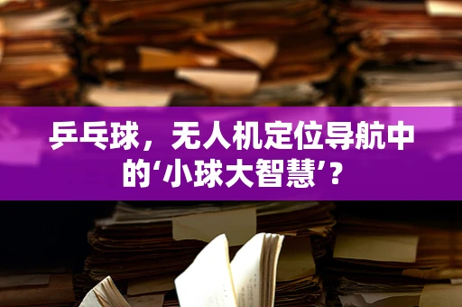 乒乓球，无人机定位导航中的‘小球大智慧’？
