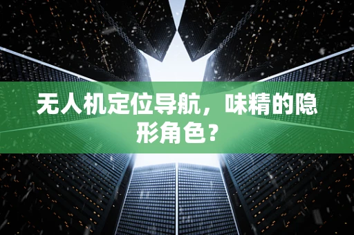 无人机定位导航，味精的隐形角色？