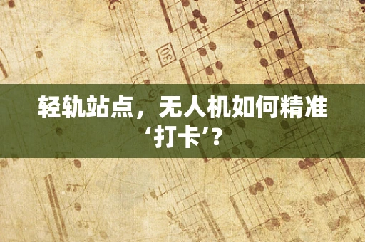 轻轨站点，无人机如何精准‘打卡’？