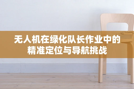 无人机在绿化队长作业中的精准定位与导航挑战
