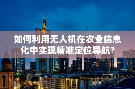 如何利用无人机在农业信息化中实现精准定位导航？