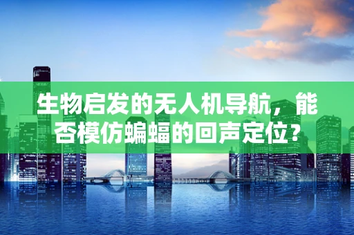 生物启发的无人机导航，能否模仿蝙蝠的回声定位？