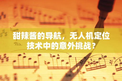 甜辣酱的导航，无人机定位技术中的意外挑战？