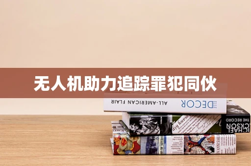 无人机助力追踪罪犯同伙
