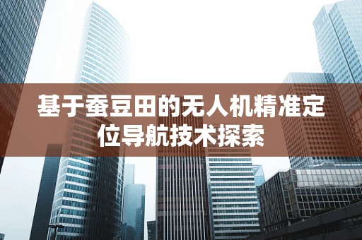 基于蚕豆田的无人机精准定位导航技术探索