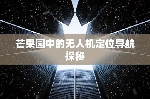 芒果园中的无人机定位导航探秘