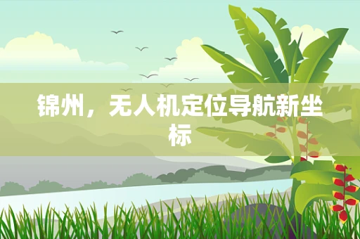 锦州，无人机定位导航新坐标