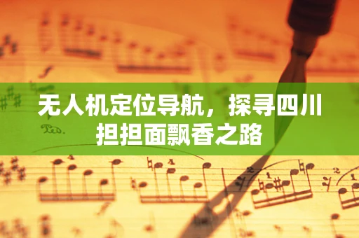 无人机定位导航，探寻四川担担面飘香之路