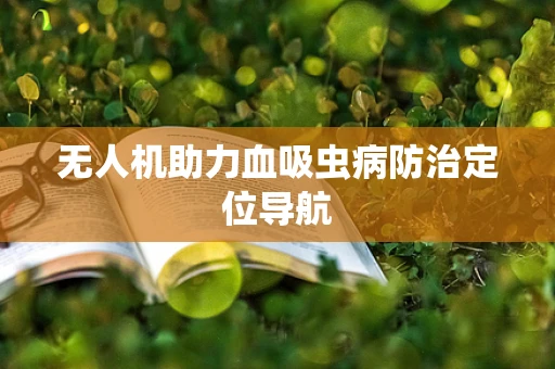 无人机助力血吸虫病防治定位导航