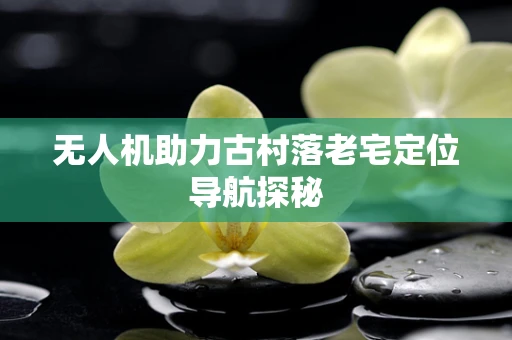 无人机助力古村落老宅定位导航探秘