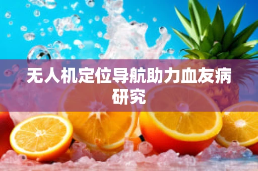 无人机定位导航助力血友病研究
