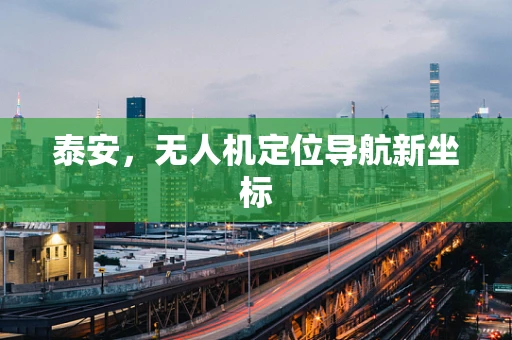 泰安，无人机定位导航新坐标