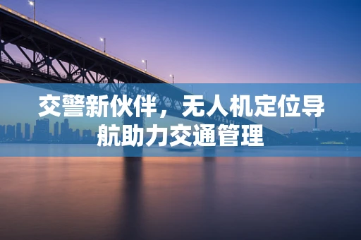 交警新伙伴，无人机定位导航助力交通管理