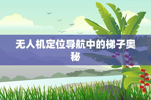 无人机定位导航中的梯子奥秘