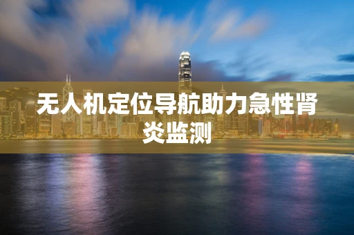 无人机定位导航助力急性肾炎监测