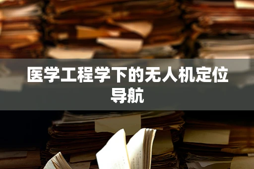 医学工程学下的无人机定位导航