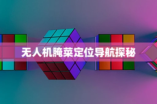 无人机腌菜定位导航探秘