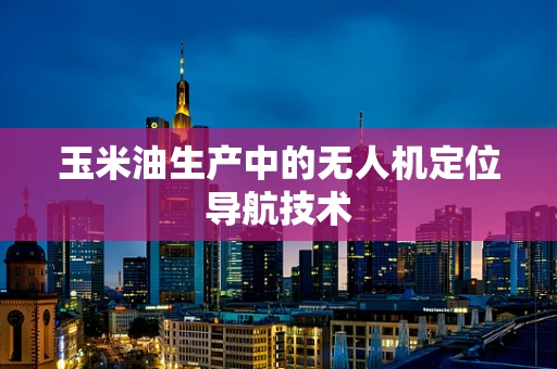 玉米油生产中的无人机定位导航技术