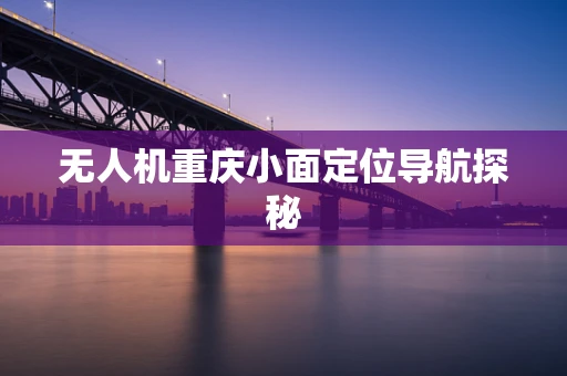 无人机重庆小面定位导航探秘