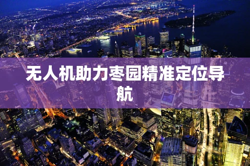 无人机助力枣园精准定位导航