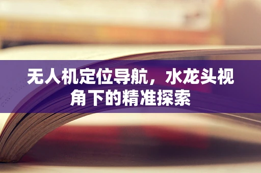 无人机定位导航，水龙头视角下的精准探索