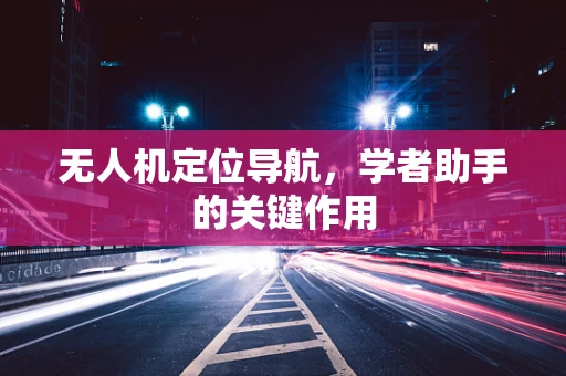 无人机定位导航，学者助手的关键作用