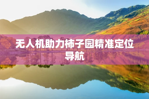 无人机助力柿子园精准定位导航