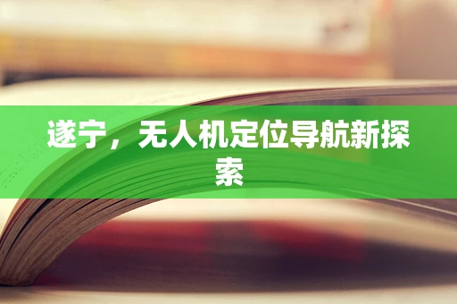 遂宁，无人机定位导航新探索