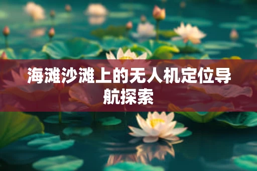海滩沙滩上的无人机定位导航探索