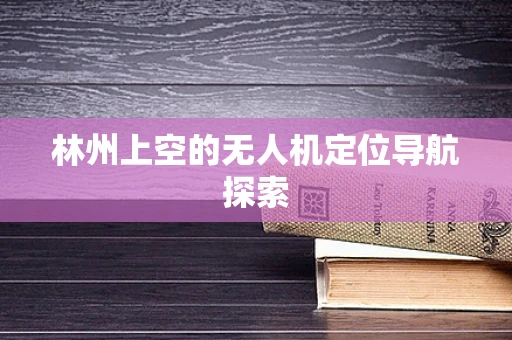 林州上空的无人机定位导航探索
