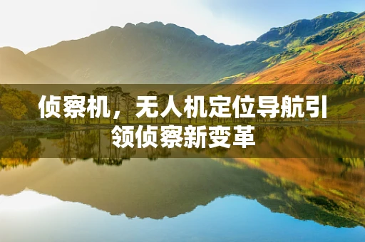 侦察机，无人机定位导航引领侦察新变革