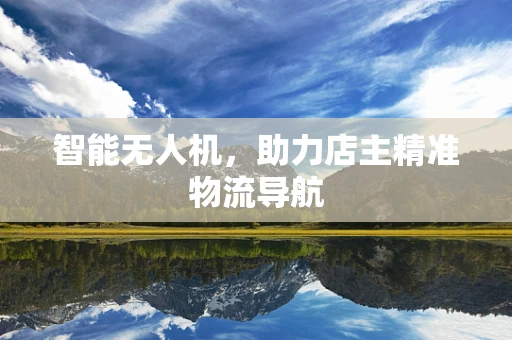 智能无人机，助力店主精准物流导航