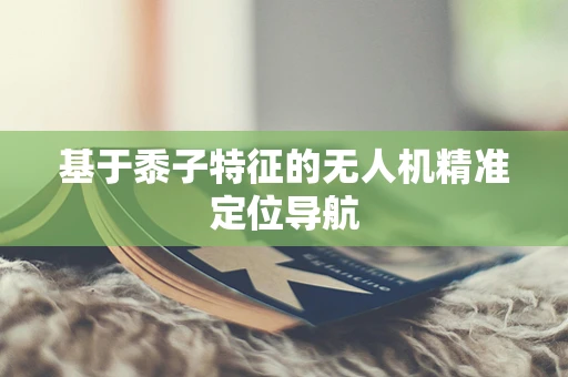 基于黍子特征的无人机精准定位导航