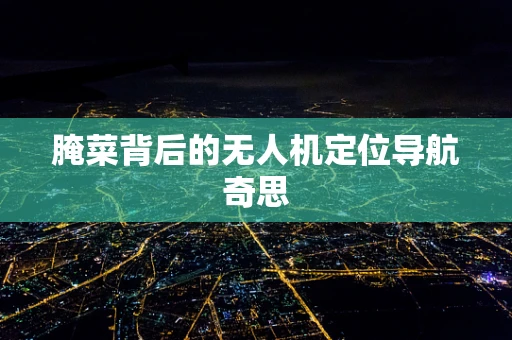 腌菜背后的无人机定位导航奇思