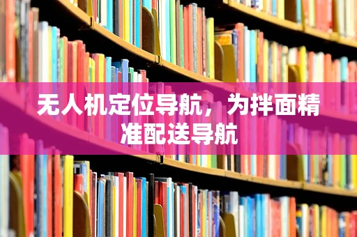 无人机定位导航，为拌面精准配送导航