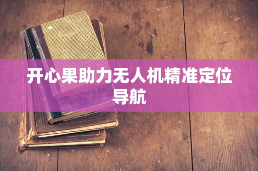开心果助力无人机精准定位导航