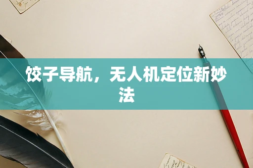饺子导航，无人机定位新妙法