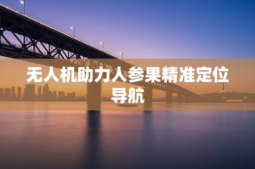 无人机助力人参果精准定位导航